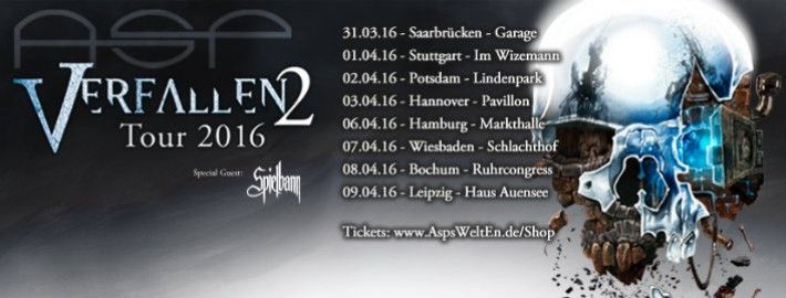 ASP auf “Verfallen 2”-Tour im Schlachthof Wiesbaden