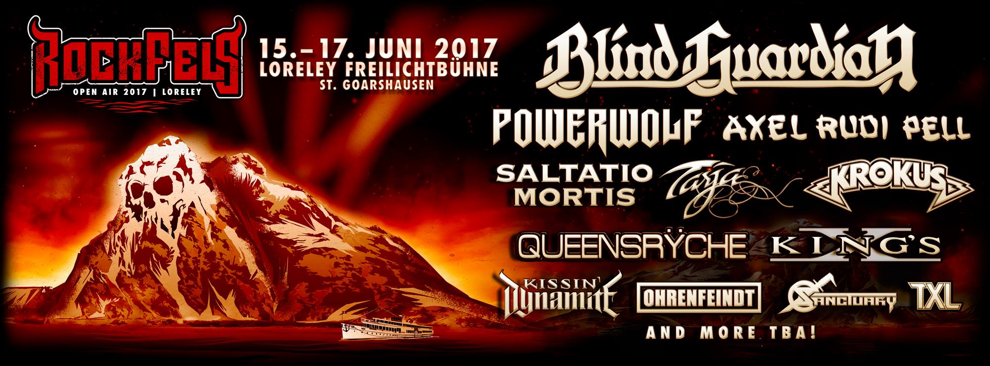 RockFels Open Air Loreley: Weitere Monster-Bands bestätigt