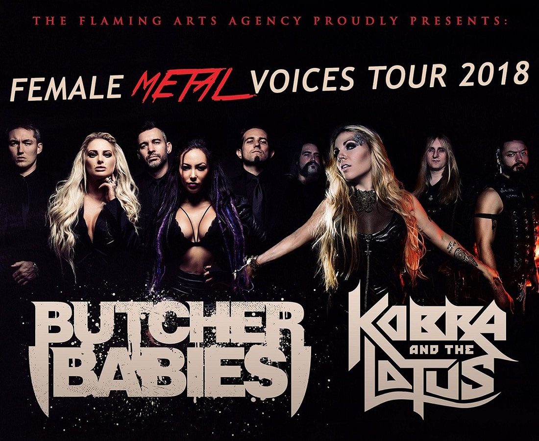 Female Metal Voices Tour 2018 mit Butcher Babies & Kobra and the Lotus