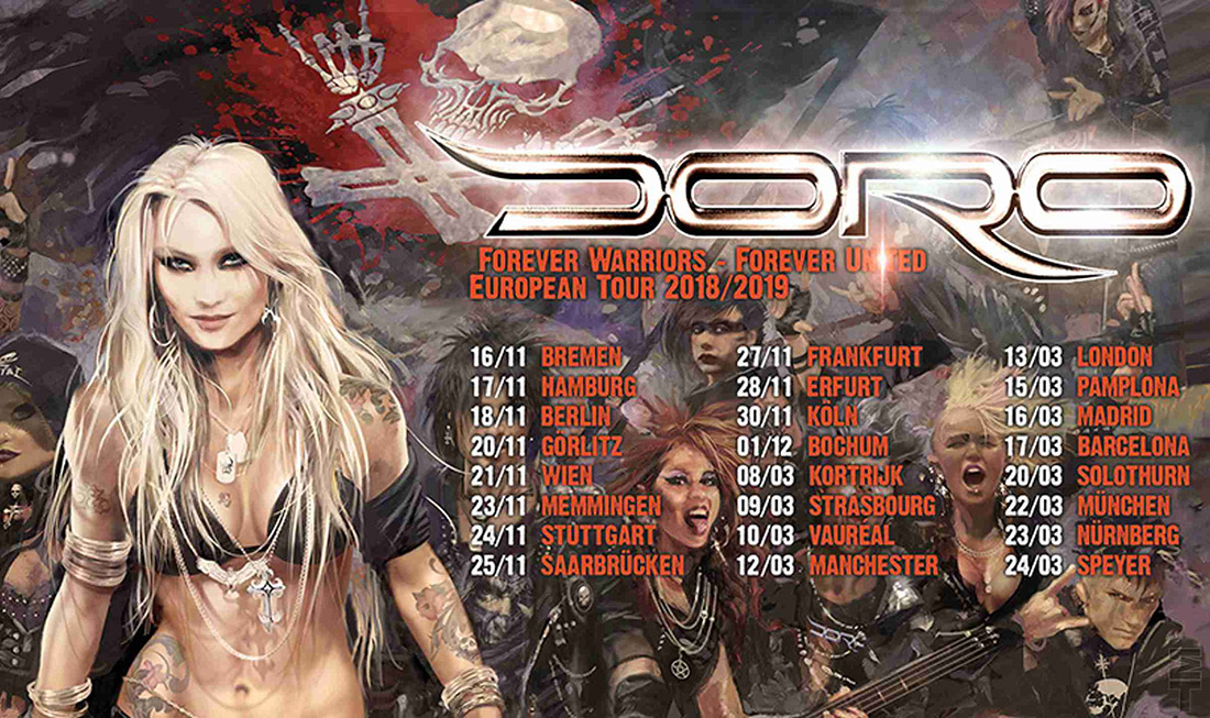 Doro mit neuem Album auf große „Forever Warriors – Forever United“-Tour 2019