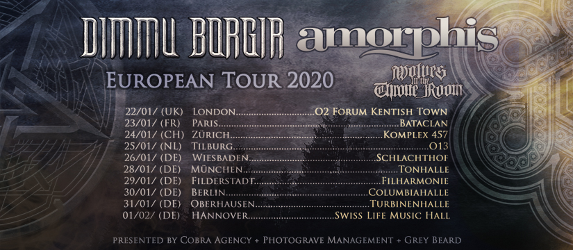 Amorphis und Dimmu Borgir gehen im Januar 2020 auf Co-Headliner-Tour