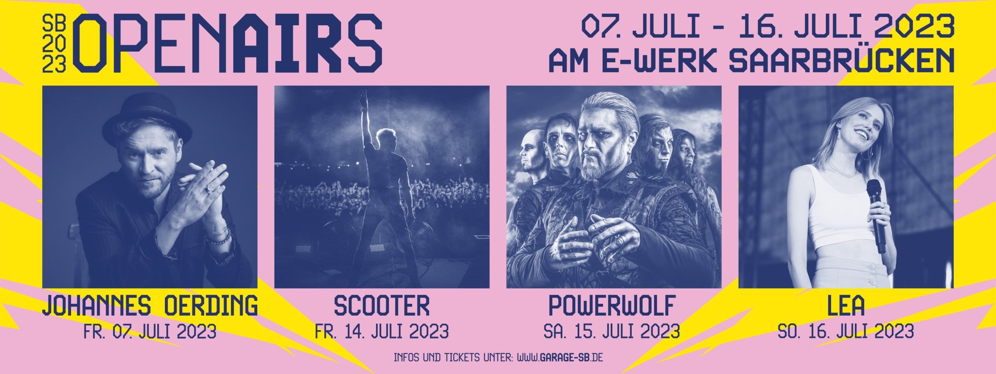 Powerwolf, Scooter und Die Fantastischen Vier bei Saarevent Open Airs 2023 in Saarbrücken