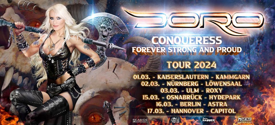 Doro mit exklusivem “Conqueress – Forever Strong And Proud”-Gig in Kaiserslautern