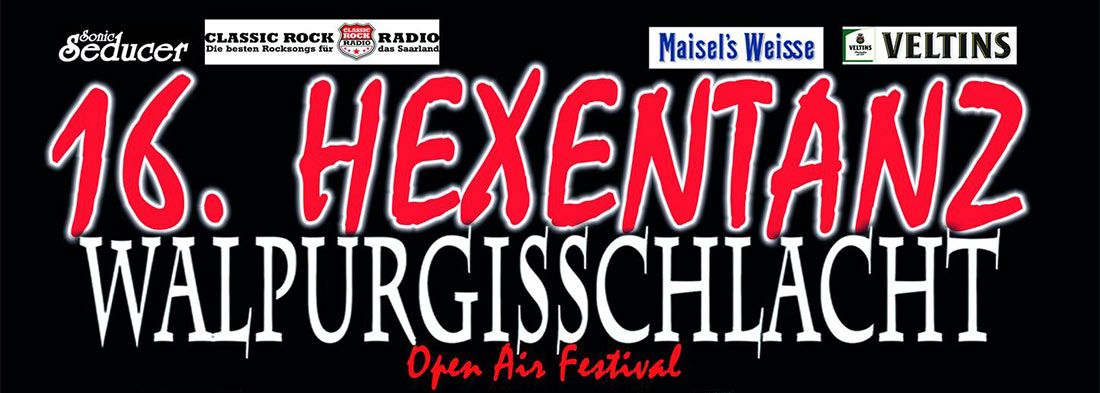 16. Hexentanz Festival vom 26. bis 28.04.2024 wieder in Großrosseln