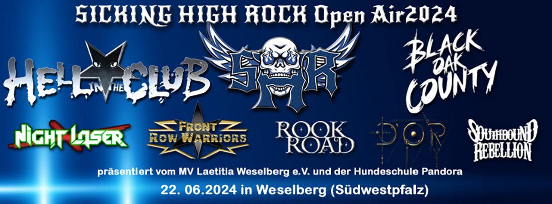 Die Sickinger Höhe erbebt – 7. Auflage des Sicking High Rock Festivals steht bevor