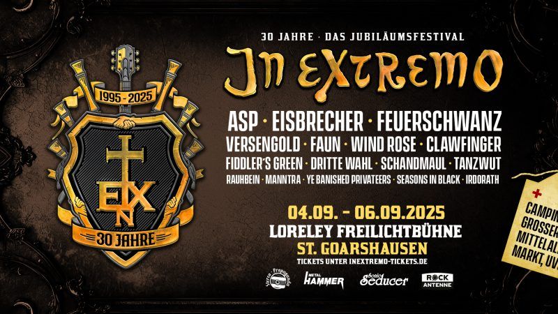 30 Jahre In Extremo – Jubiläumsfestival auf der Loreley 2025