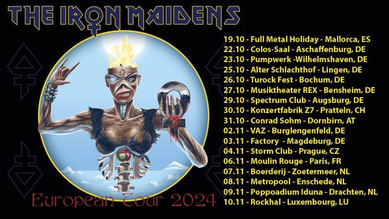 The Iron Maidens kommen auf ihrer Europatour nach Bensheim