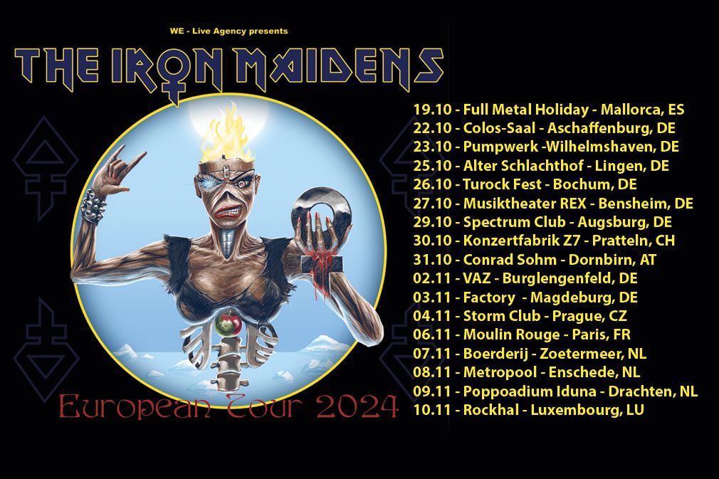 The Iron Maidens kommen auf ihrer Europatour nach Bensheim