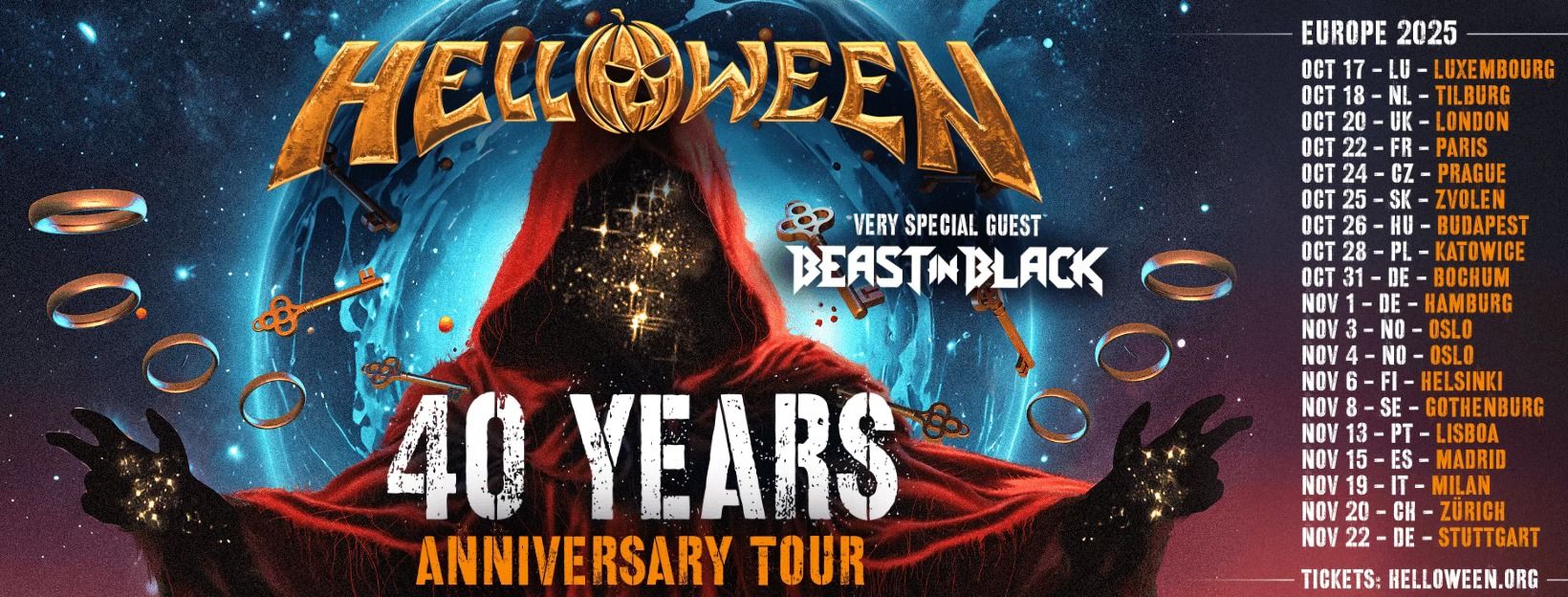 Kürbiswahnsinn live 2025: Helloween auf großer 40 Years Anniversary Tour